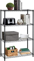 14x36x54 Inch 4-Shelf Storage Shelves Heavy Duty Shelving Unit for Kitchen Metal Shelves Garage Organizer Wire Rack Shelving Storage Unit Shelf Adjustable Utility NSF Certification Commercial