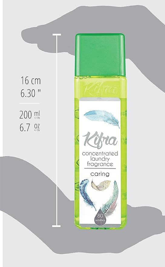 KIFRA CARING Concentrated Laundry Fragrance 6.76 Fl Oz 200ml 80 Washing Cycles