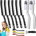 Crevice Cleaning Brush Set (12 Pack) – Hard Bristle Gap Cleaning Tool for Window Tracks, Grout & Bathroom Corners – Thin Deep Cleaning Brush for Kitchen Sink, Sliding Door Tracks & Tight Spaces
