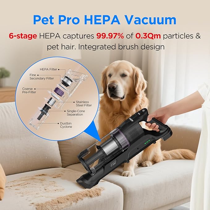 Candy Cordless Vacuum Cleaner,45Mins Vacuum Cleaners for Home,Stick Strong Suction Vacuum,Self-Standing,Removeable Battery,Anti-tangle,One Click Clean,Handheld for Pet Hair,Hardwood Floors,Carpets,Car