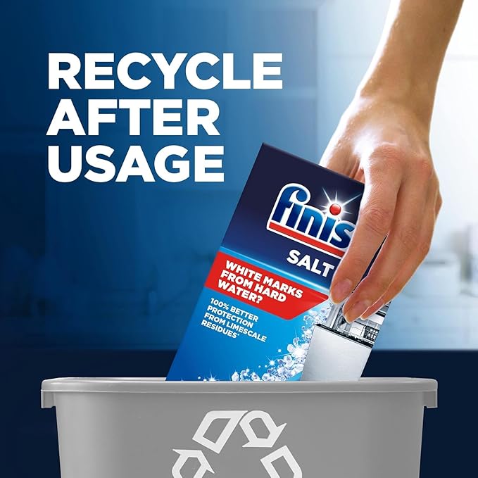 Finish Dishwasher Salt Helps Soften Water to Prevent Limescale and Watermarks, 2 KG