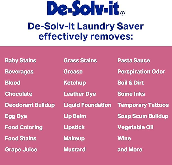 Orange-Sol De-Solv-It Laundry Saver, Instant Laundry Stain Removers, Spray and Wash Stain Remover, Powerful Spray Wash Formula, Hair & Skin-Safe, 12-Ounce