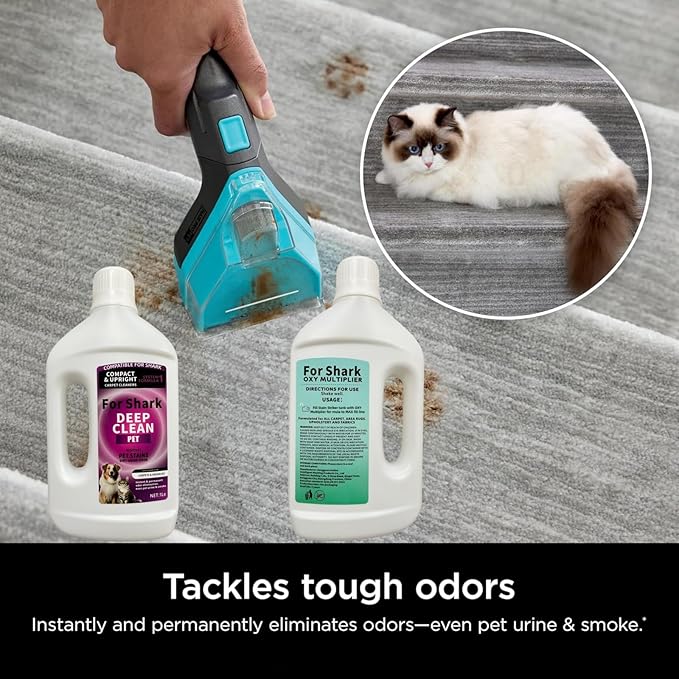 1L Stain & Odor Remover, Carpet Cleaner. Compatible With Shark All Upright And Compact Deep Carpet Cleaners(SYSTEM FORMULA 1)