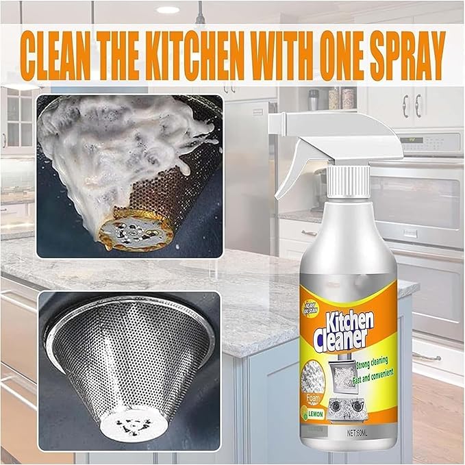 Joe Fish Kitchen Cleaner,Ju Fish Kitchen Cleaner,Multifunctional Powerful Kitchen Foam Cleaner Spray,Kitchen Foam Cleaner (2)