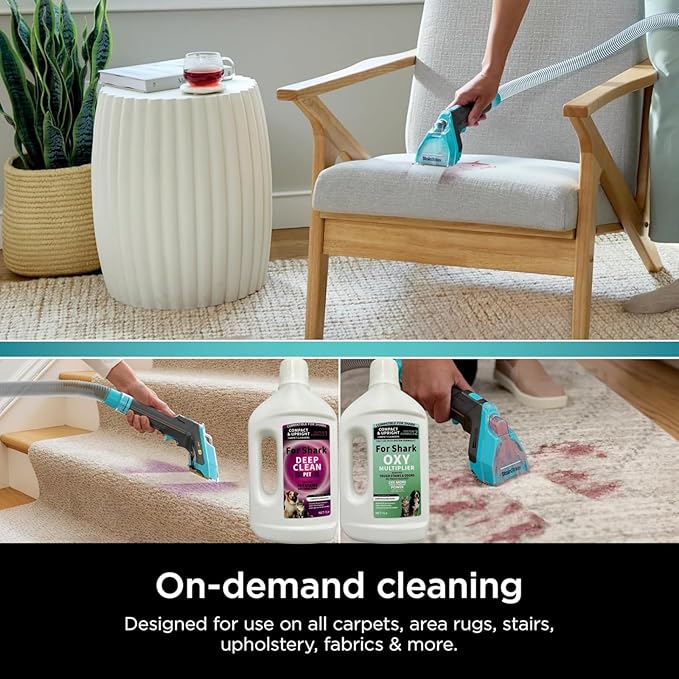 1L Stain & Odor Remover, Carpet Cleaner. Compatible With Shark All Upright And Compact Deep Carpet Cleaners(2 PCS)