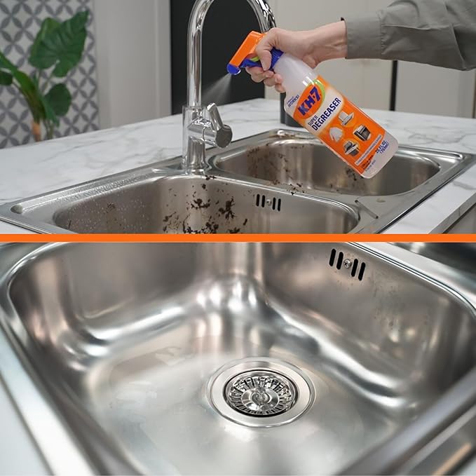 KH-7 Super Degreaser Multipurpose Cleaning Spray: The Heavy Duty All Purpose Cleaner for Your Home, Kitchen, Garage, Car & Laundry | Total Cleaner & Powerful Grease Remover, 26 oz (3 Pack)
