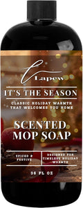 Lapew It's The Season Scented Mop Soap - Luxury Floor Cleaner Concentrate for Mopping Tile, Laminate, Vinyl & Hardwood | Streak-Free, Low-Foam | 36 oz