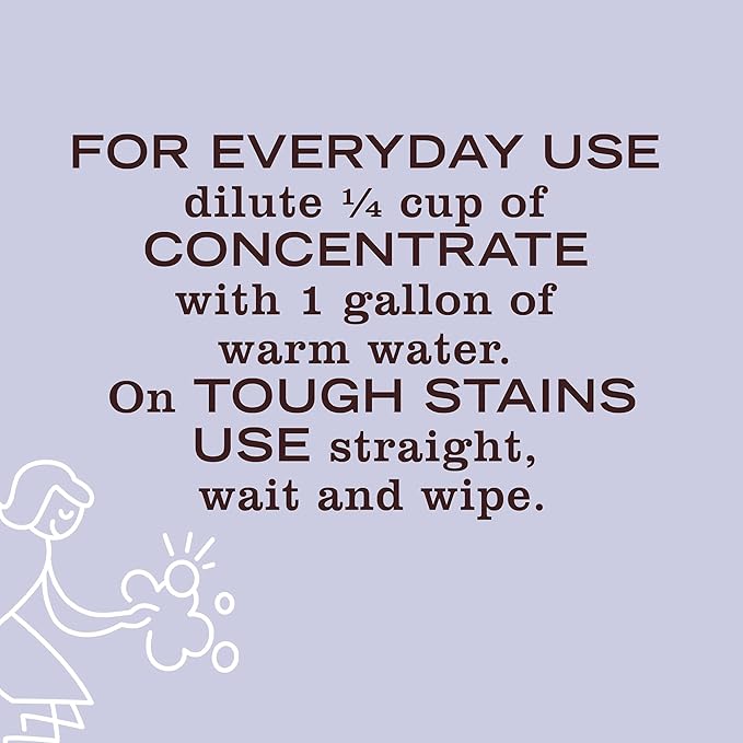 MRS. MEYER'S CLEAN DAY Multi-Surface Cleaner Concentrate, Use to Clean Floors, Tile, Counters, Lavender, 32 fl. oz (Pack of 2)