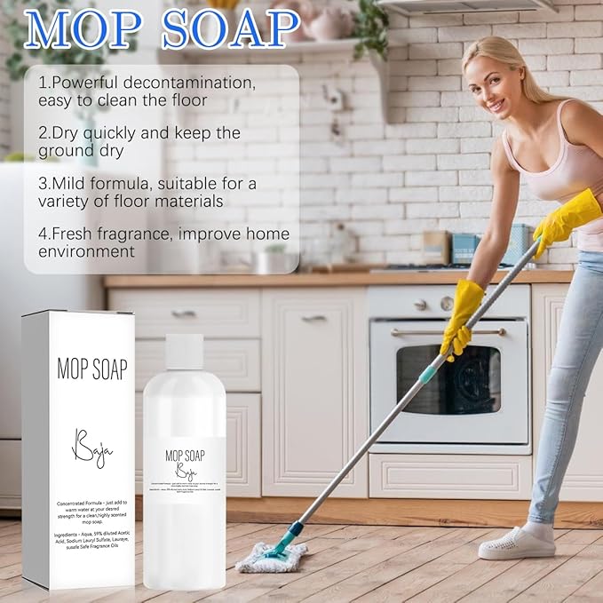 Mop Soap Brazilian Waves, Mop Soap Scented, Luxury Mop Soap, Mop Soap For Floor Cleaning (120ml)
