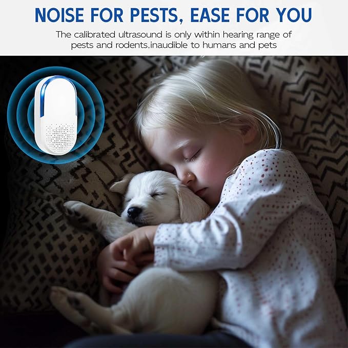Ultrasonic Pest Repeller Plug in Mouse Rodent Mice Rat Mosquito Spider Roach Repellent Indoor Ultrasound Bug Insect Repellent for Home Basement Attic Garage, Electronic Plug in Pest Control (6)