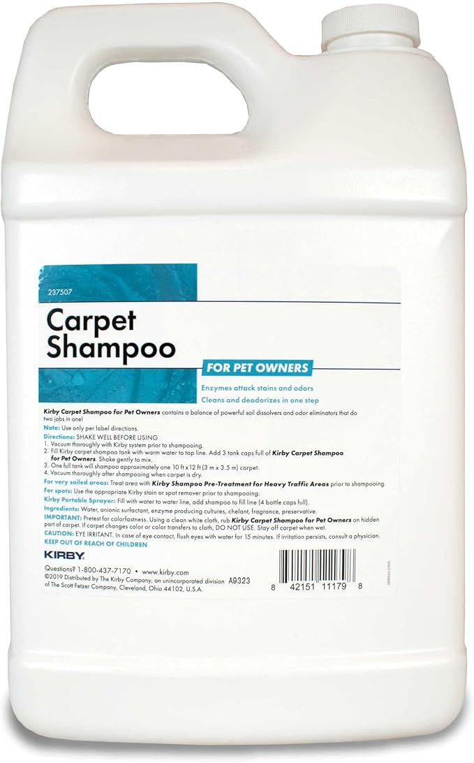 Genuine Kirby Pet Owners Foaming Carpet Shampoo (Lavender Scented)- 1 Gallon - Kirby Part #237507S. Use with SE2 Sentria