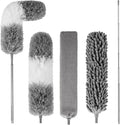 Dusters for Cleaning,Microfiber Duster Feather Duster with Extension Pole,4PCS Ceiling Fan Cleaner Duster,Long Duster Extended Handle,Blind Cleaner Dusting
