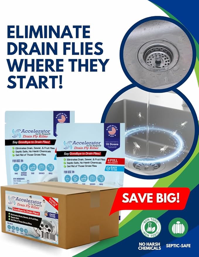 Drain Powder 32oz Powder – Complete Drain & Pipe Treatment Kit