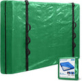 TICONN Mattress Bags for Moving, Heavy Duty Full XL Mattress Cover Storage Bag with Full-Around Handle and Adjustable Buckles (Green, Full XL)