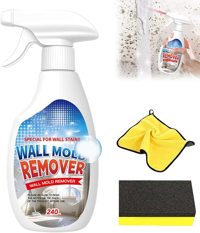 Highly Effective Removal Spray, 8.12 Fl.Oz Wall Cleaner Spray, 2026 Upgrade Multipurpose Cleaning Spray for Wood, Tile, Fabric, Sink, And Bathrooms, Kitchens, Long-Term Protection