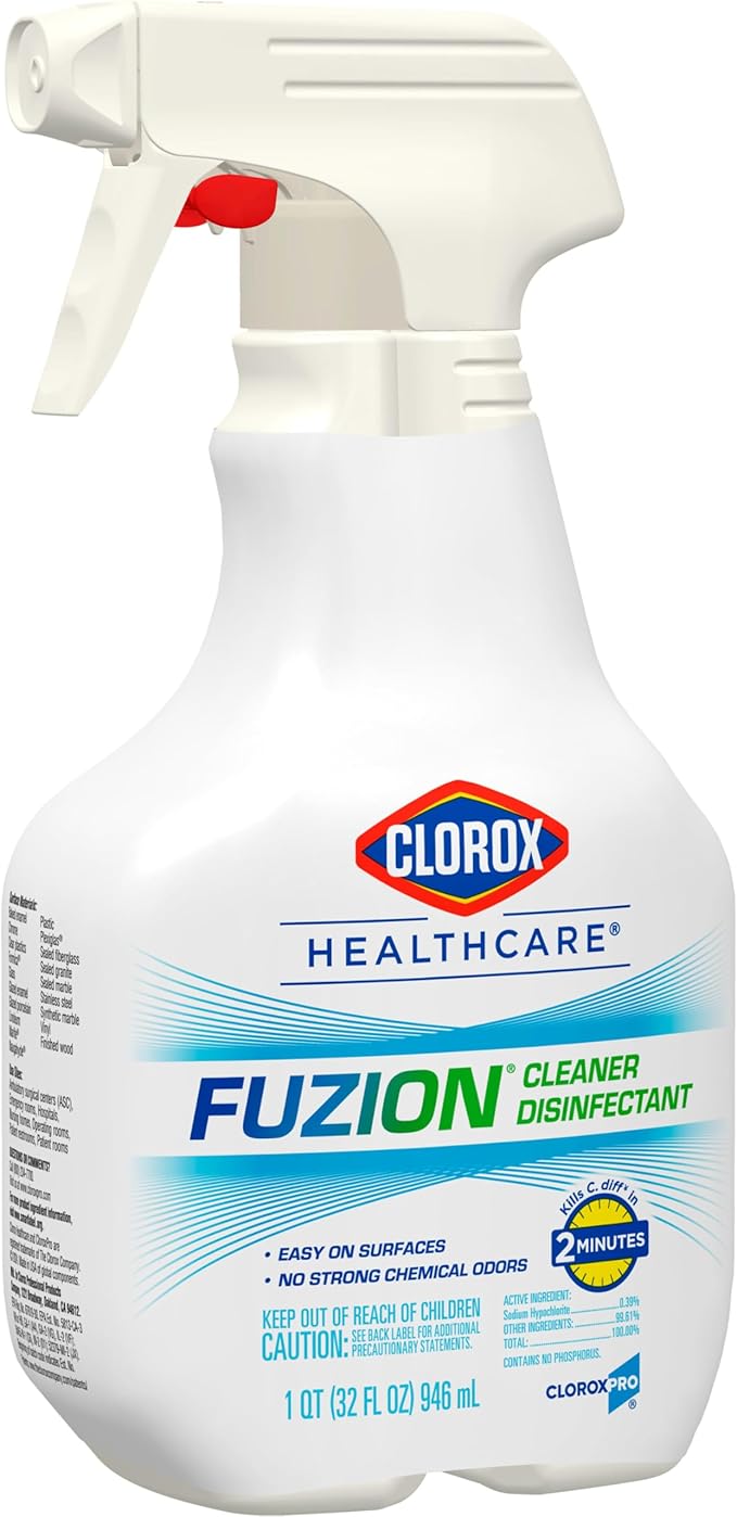 Clorox Healthcare Fuzion Cleaner Disinfectant Spray, 32 Fluid Ounces (Package May Vary)