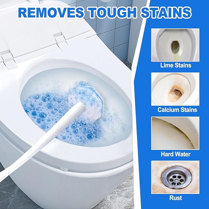 100 Count Toilet Wand Refills for Clorox, Disposable Toilet Brush Compatible with Clorox ToiletWand Cleaning System, Upgrade Toilet Bowl Cleaner Refill Pads for Closestool Cleaning