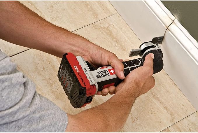 PORTER-CABLE 20V MAX* Oscillating Tool with 11-Piece Accessories, Tool Only (PCC710B)