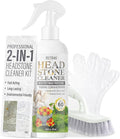 Headstone Cleaner for Graves, Tombstone & Headstone, Removes Dirt, Moss & Other Grime, Tombstone cleaner for Restoring Natural Luster on Granite, Stone, Marble, Slate, Concrete & More, 8.8 oz