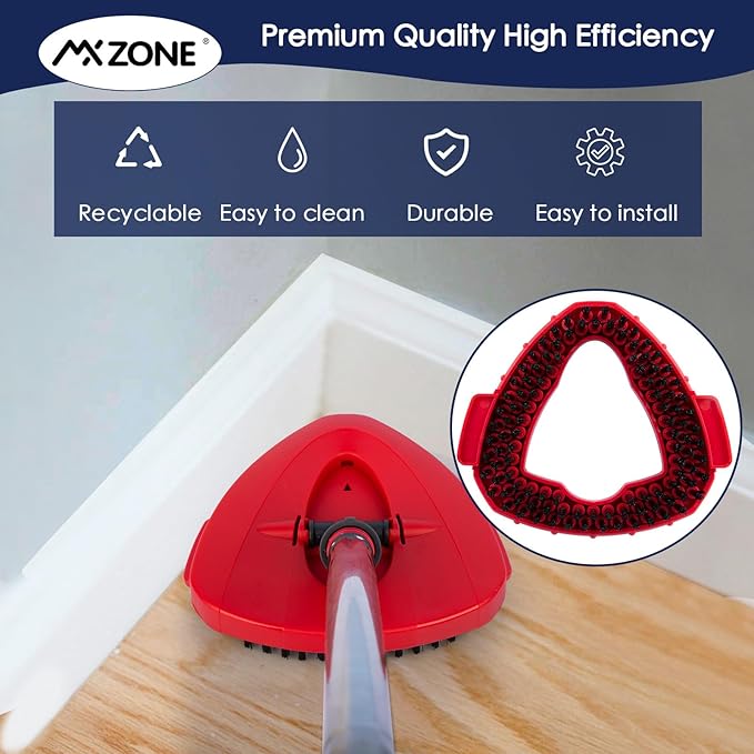Scrubber Mop Head Replacement Compatible with O Cedar EasyWring 1 Tank System, Spin Mop Scrub Brush Head, Hard Bristle Cleaning Brush Attachment for Kitchen Tile Floor, Not Fit RinseClean