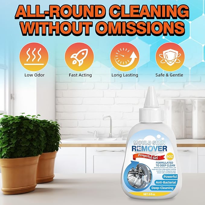 Home Remover Gel, Deep Cleaning Cleaner Gel for Washing Machine, Bathroom, Kitchen Tile Seam Refrigerator Door Seal Household Sinks Cleaning Grout Cleaner