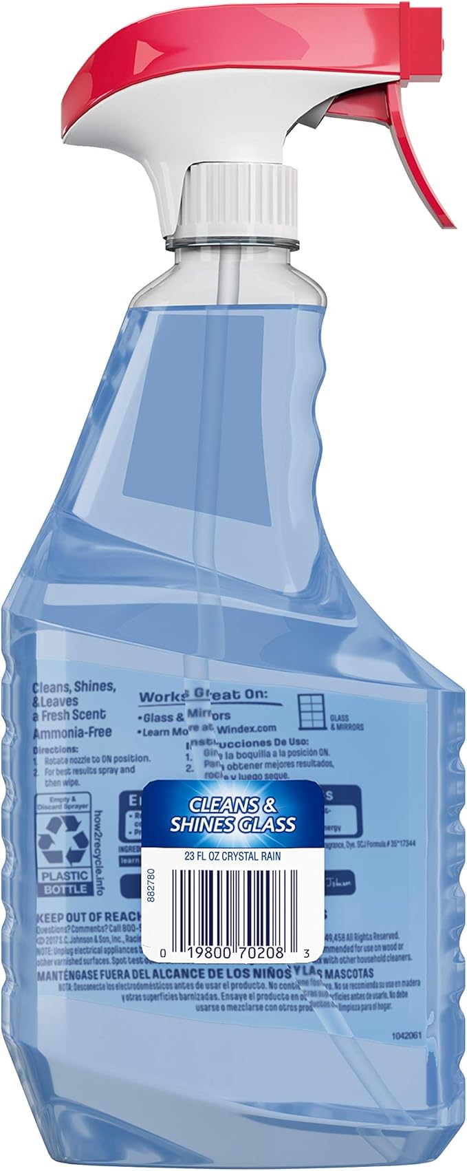 Windex Crystal Rain Glass Cleaner Spray, 6 ct, 23 fl oz