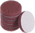 HARFINGTON 6pcs Drill Power Brush 2 inch Tile Scrubber Scouring Pads 320-400 Grit for Bathroom Kitchen Household Cleaning