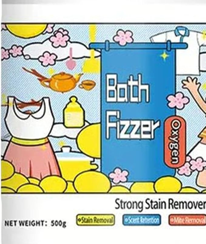 Stain Remover For Clothes Laundry 500g Powerful Hyper Concentrated Carpet Cleaner Laundry Fast Acting Powders No-Remainder Laundries Detergent Powders For Home Shirt Bathroom Household Daily