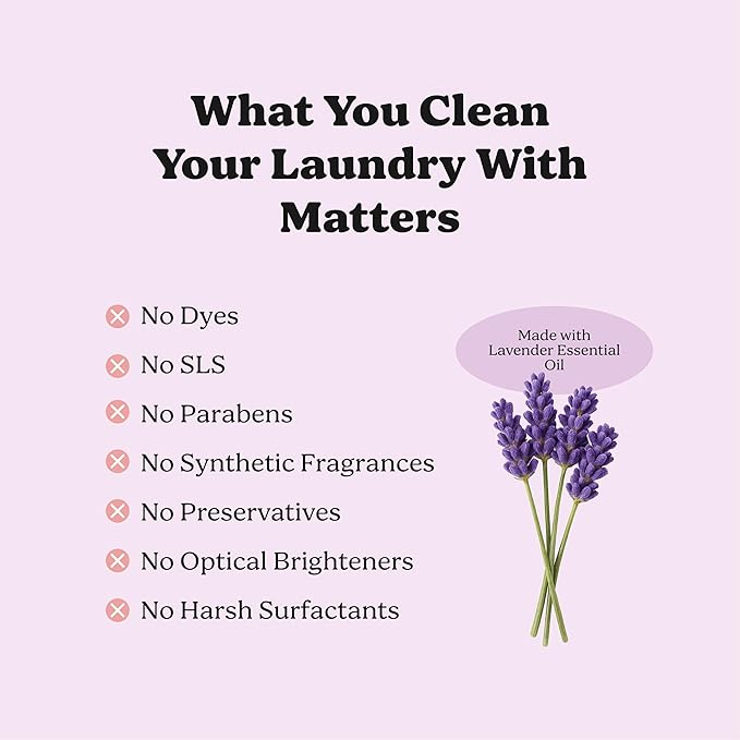 Pronounce Laundry Detergent Powder Alternative | Cleaner Ingredients. Safer for Sensitive Skin. Stain + Smell Fighting. With Essential Oils. HE Safe (Lavender, 120 Loads).