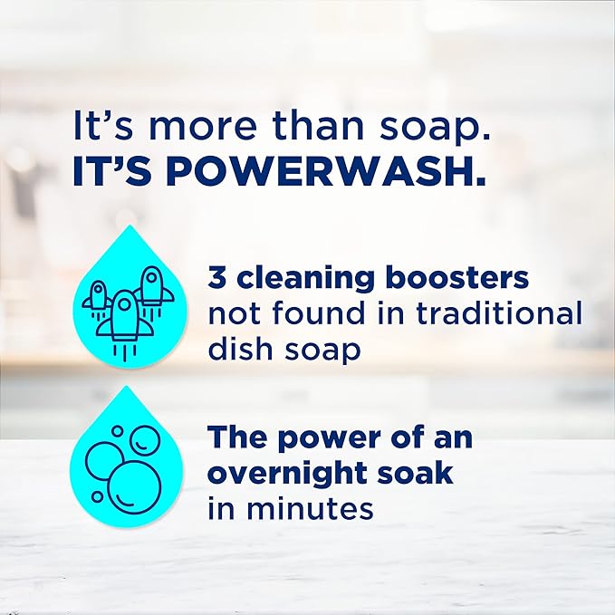Dawn Powerwash Lemon Dish Spray, Liquid Dish Soap 2 Refills, 43 Fl Oz