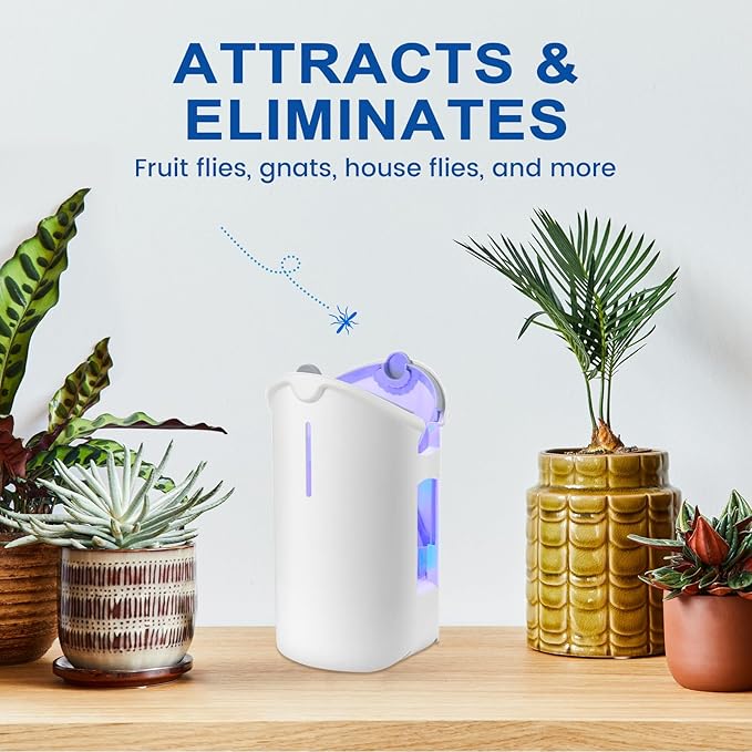 MAX Flying Insect Trap, Attracts and Traps Flying Insects Fruit Flies Mosquitoes, Compatible with MAX Bug Catcher M364A Refill(1PACK)
