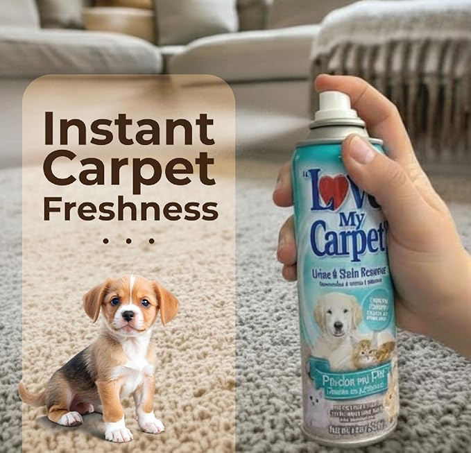 Love My Carpet Pet Special Heavy Foam,Carpet Cleaner,Urine,Pet Stain And Odor Remover,Carpet Cleaner Solution,6 Pack Of 12oz