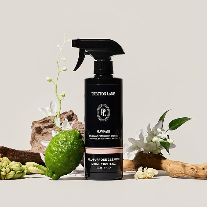 Preston Lane Luxury All-Purpose Cleaner, Mayfair Scent | Bio-Based Multi-Surface Spray | Streak-Free Finish, Lifts Dirt, Smudges & Grease | Vegan & Cruelty-Free