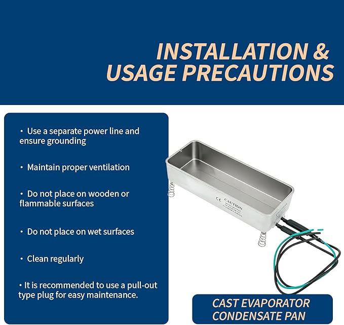 30-OS Condensate Drain Pan Cast Condensate Remover