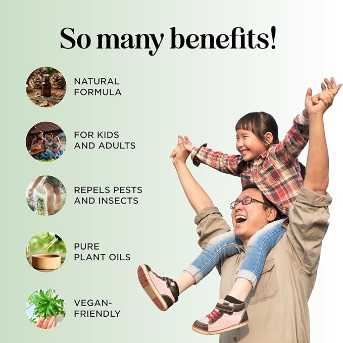 Bug Repellent Lotion for Adults & Kids - DEET Free Insect Repellent Lotion for Ticks & Mosquitoes - Made with Citronella & Lemongrass - Dermatologist Tested - Light Scent Vegan & Cruelty Free (4oz)
