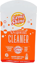 Lemi Shine Garbage Disposal Cleaner and Deodorizer Powered By Citric Acid | Foam Cleaner For Kitchen Garbage Disposal with a Natural, Fresh Lemon Scent (2 Count)