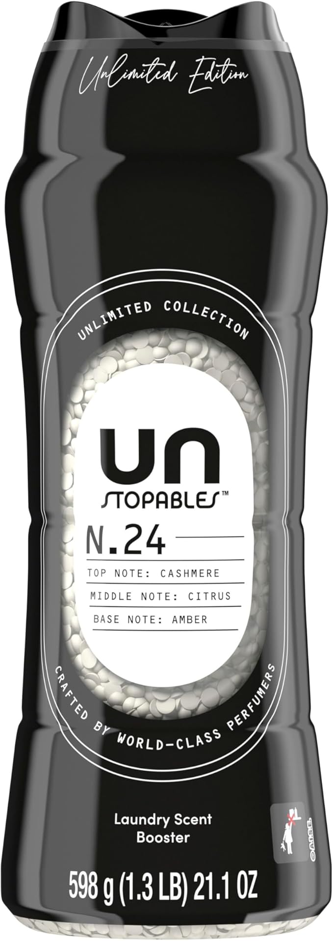 Downy Unstopables Unlimited Collection In-Wash Laundry Scent Booster Beads, No. 24, Fine Fragrance, Long-Lasting Fresh Scent Beads, 21.1 oz