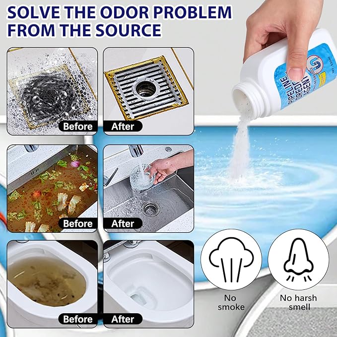 Powerful Pipe Dredging Agent,Pipeline Dredging Agent,Powerful Quick Cleaning Drain,Kitchen Sink Drains and Pipe Cleaner,for Kitchen Bathroom Toilet (1Pc)