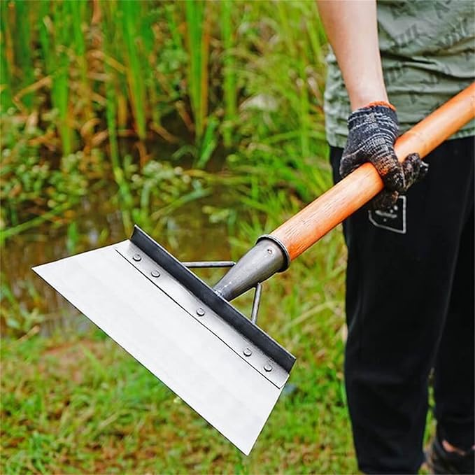 Multi-Functional Outdoor Gardening Shovel, Gard Scraper, All-Steel Weeding Planting Farm Shovel for Outdoor Garden Grass Camping (26cm)