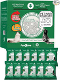 FURGONE by Seedshub Upgraded Pet Hair Dissolver Pro Washing Machine Cleaner Powder, Deep Cleaning Pet Bedding, 100g, 12 Sachets, Dog Cat Hair | Stain | Odor Remover for Laundry, No More Fur