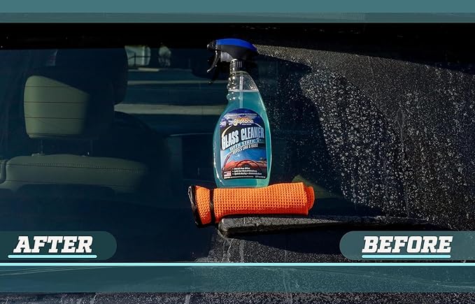 Gliptone Glass Cleaner Kit, Streak-Free Shine, Ammonia-Free, Quick Drying, 1 Gallon + 22 Fl Oz Glass Cleaner, 6 Glipscrub Sponges & 4 Softouch Waffle Microfiber Towels, Safe on Tint & Hard Surfaces