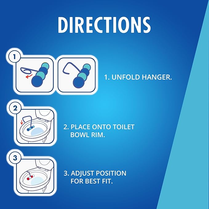 Soft Scrub 4-in-1 Rim Hanger Toilet Bowl Cleaner,Sapphire Waters,(Pack of 12)
