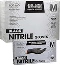 ForPro Disposable Nitrile Gloves, Chemical Resistant, Powder-Free, Latex-Free, Non-Sterile, Food Safe, 4 Mil