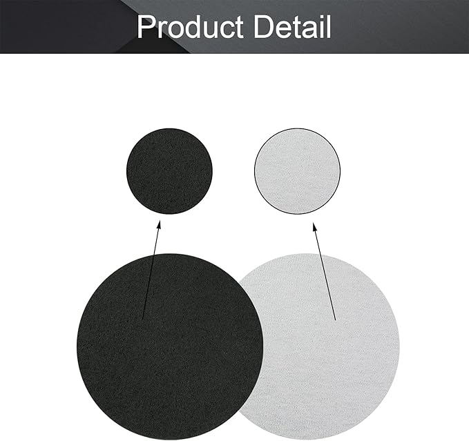 Utoolmart 7 Inch Scrubber Scouring Pads 1200 Grits Drill Scuffing Disc Hoop and Loop Surface Conditioning Disc Gray 2Pcs