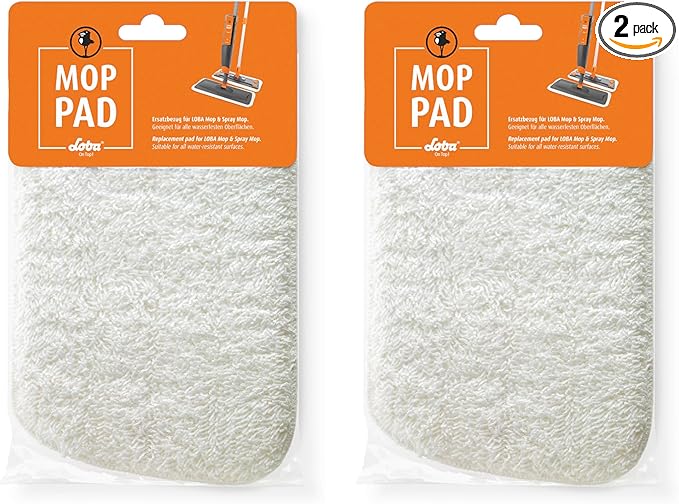 LOBA Microfiber Floor Cleaning Pad Spray Mop Mop (2 pack)