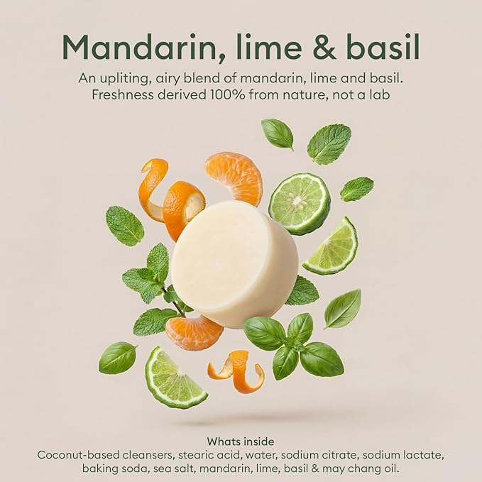 Vove Dish Soap Bar 3 Pack, Coastal Citrus Mint, Mandarin, Spearmint, Cypress & Bergamot Oils, Coconut Cleanser, Plant-Based Solid Dish Soap, Zero-Waste, Plastic-Free, FSC-Certified Kraft Packaging