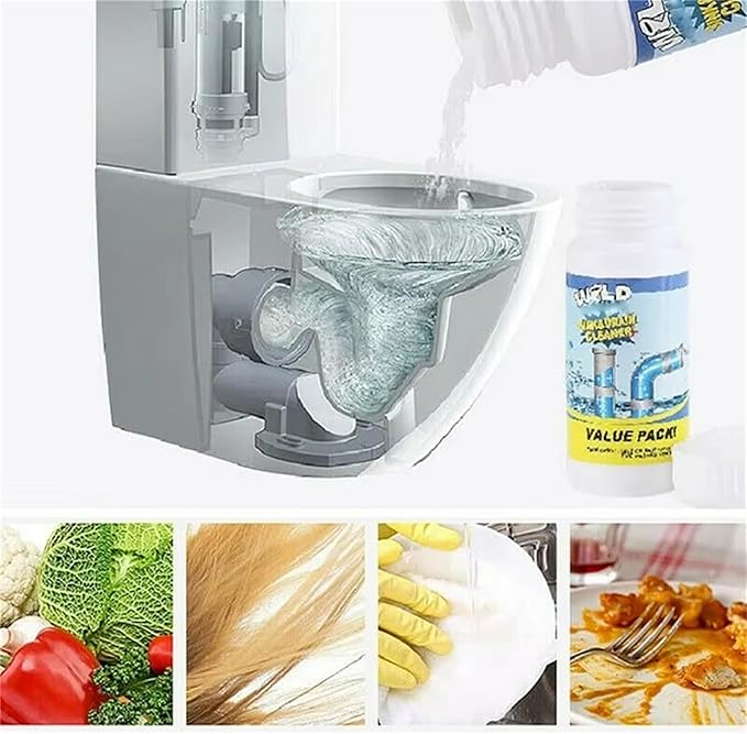 Sink and Drain Cleaner, Powerful Sink & Drain Cleaner, Foaming Clog Remover Quick Cleaning Tool for Kitchen & Bathroom (1Pcs)