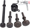 Smoothing Air Hammer Bits Set, 5Pcs Smoothing Air Hammer Tool Kit Air Hammer Atachments Air Chisel Bits, Extended Length Pneumatic Hammer Bit with Spring, Power Hammer Drills Tools & Home Improvement