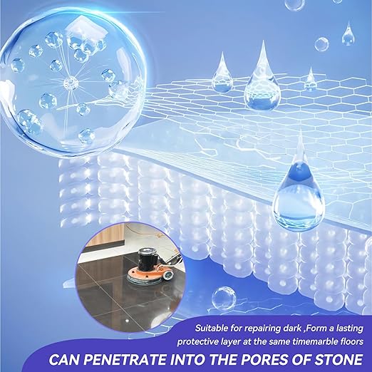 Marble Polishing Paste, Nature Stone Polishing Kit, Granite Sealer & Protectant | Polish Paste for Granite, Quartz, Marble, Travertine, Kitchen Countertop（1kg）