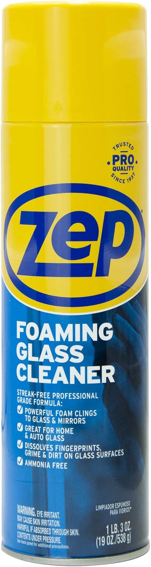 Zep Foaming Glass Cleaner, Black